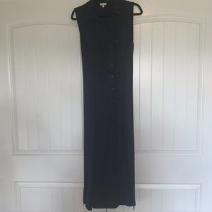 Talbots Navy Blue sleeveless collared dress